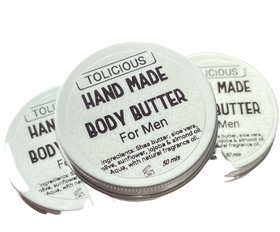 Handmade Body Butter For Men by Tolicious®️ Brand.